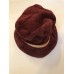 Coach s Burgundy Suede Leather  Bucket Crusher Hat Discontinued. SZ M/L  eb-71151884